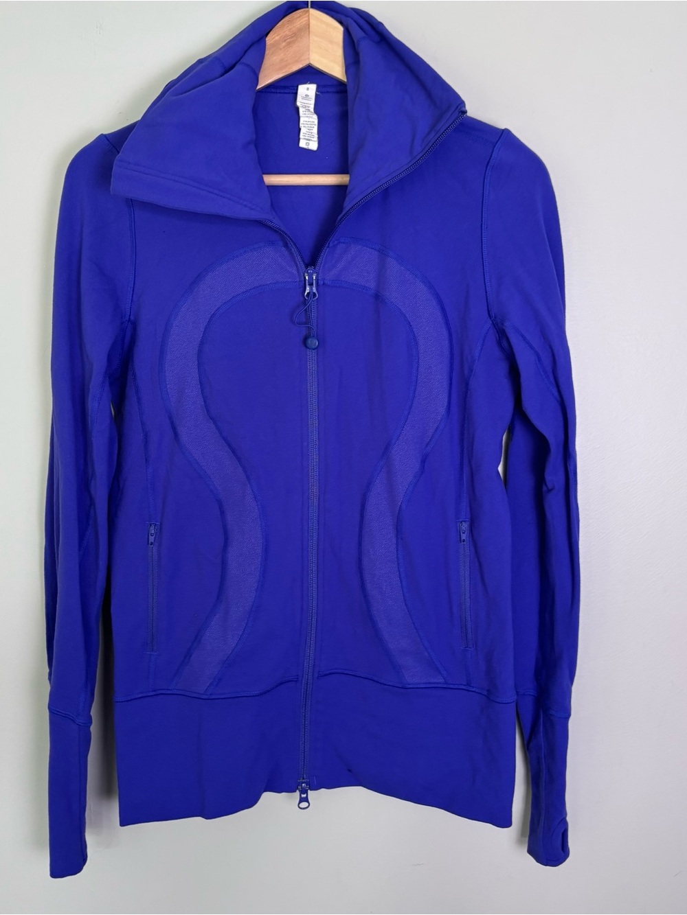Lululemon Full Zip Purple Hoodie Stride Jacket-Women's Size 8-Running/Gym